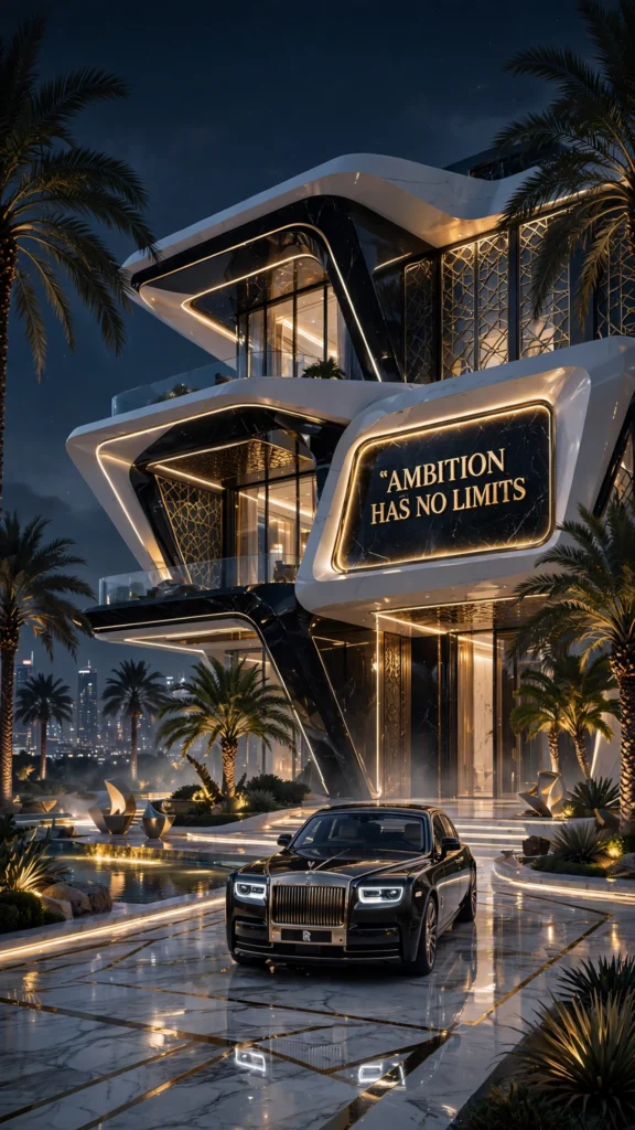 luxury mansion night Dream House Inspiration